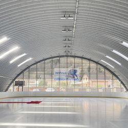The first multifunctional playground with an ice rink in Hrinova